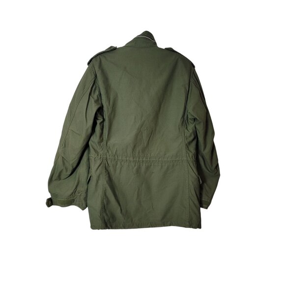 Vintage Alpha Industries M65 Mens Field Jacket Olive Green Cold Weather Coat - Picture 8 of 14